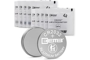 EEMB 10 PACK CR2032 Batteria 3V al litio Batteria a bottone a moneta 2032 Batteria DL2032 ECR2032 LM2032 per telecomandi orologi calcolatrici campanelli dispositivi medici schede madri di computer