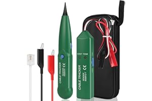 Flintronic Kabelbruch Suchgerät Mähroboter, Cable Tracker, Kabelsucher Leitungssuchgerät, für Netzwerk Wartung Collation, Telefonleitungstest, Kontinuitätsprüfung LAN Netzwerkkabel Tester