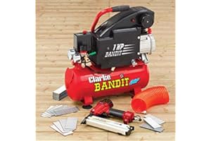 Clarke Bandit IV 8 Litre Air Compressor With Air Gun Kit
