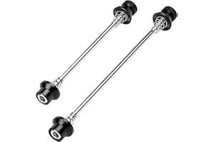 CyclingDeal Bike Bicycle Wheel Hub Non Quick Release Lock Skewers Set 5mm - for MTB or Road Bike - Prevent Removing Wheels by Hands