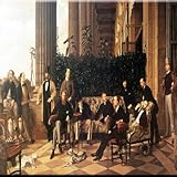 Rikki Knight James Tissot The Circle of The Rue Royale Design Art Keramik Fliesen, 4 von 4-Zoll