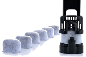 WINTERWORM Set of 12 Charcoal Water Filters, Replacement Water Filters, for Coffee Machines