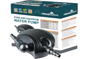 AllPondSolutions Pond Filter Pump 18000 L/H, Fully Submersible - Garden Koi Fish Waterfall Pump 6mm Solids Handling. 18000PP