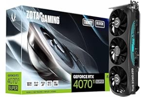 ZOTAC GAMING GEFORCE RTX 4070 Ti SUPER Trinity BLACK EDITION - 16GB GDDR6X, 1x HDMI, 3x DP