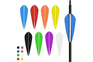 ZSHJG 100pcs Pfeilfedern 3 Zoll Kunststoff Pfeil Befiederung Gummifedern Kunststoff Federn für Pfeile Bogenschießen Pfeil Vane für Jagd DIY Pfeile Carbonpfeile