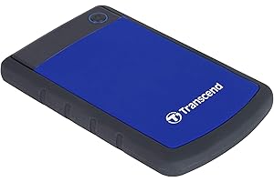 Transcend StoreJet 25M3B da 2 TB, disco rigido esterno robusto 2,5" con interfaccia USB Type-C USB 3.1 Gen 1, blu navy - TS2TSJ25H3B