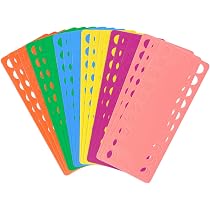 Organiseur Fil à Broder - Lot De 10 Supports Plastique 20 Positions - Pour Point De Croix, Couture - 5 Couleurs