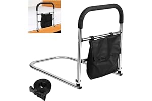 Hlieeosfcn Sponda di Sicurezza per Adulti,Sponde del Letto Maniglia di Sicurezza, Sponde per letti per persone anziane e con problemi di ostruzione,Barriera di Sicurezza Anticaduta per Letti Adulti