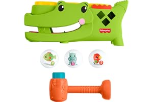 Fisher-Price Sit & Tap Rolligator, babyleksak | Krypaktivitet, bankhammare och 3 bollar, utvecklande lek från 9 månader, JLB9