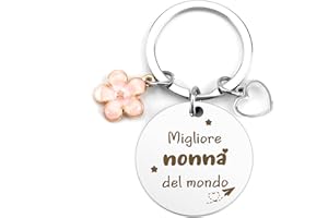 TWIDELS Regalo Festa Dei Nonni Nonna Compleanno Portachavi Regalo Nonna Regalo Compleanno Nonna Regalo Per Nonna Idee Regalo Regalo Nonna Natale Regalo Per Feste Portachiavi Nonno Regali Per La Nonna Natale