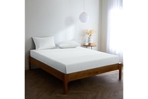 Mellanni King Size Fitted Sheets - All Around Elastic - 40 Cm Extra Deep - Soft Brushed Microfiber, Shrinkage & Fade Resistant - (150x200 cm, White)