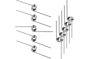 Qrity 10 Pièces Ressort de Torsion, Ressort de Rappel, Diamètre du Fil 0,5mm, Diamètre Extérieur 5mm, Angle 180°, pour réparations à Domicile