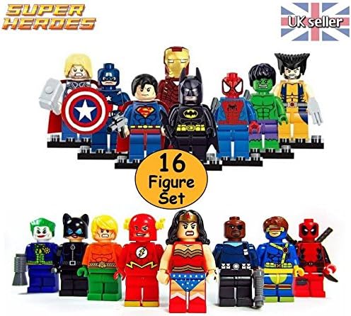 16x Super Hero &amp; Villains Minifigures Set