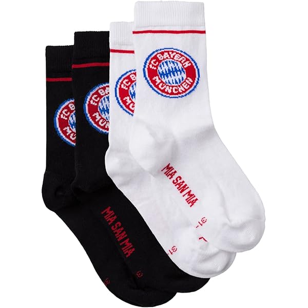 FC Bayern München Sneaker-Socken – 3er-Set In 35-38 | Mit MIA SAN MIA Schriftzug | Bequem Aus Baumwolle-Mix | Für Fans & Alltag