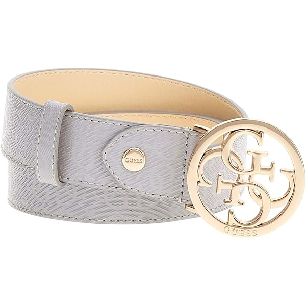 GUESS Damen-Gürtel Zamira – Braun Mit Logo, Schmal & Stylisch