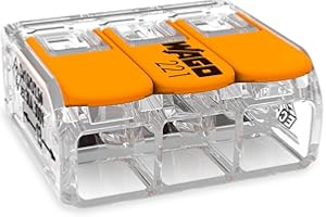 25 x Wago lever splice connector 221 Series 221-413 3 way terminal