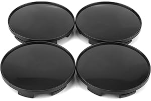 ‎RHINOTUNING RhinoTuning 4 Stück Satz 68mm Nabenkappen OD 68mm ID 62mm adnabenabdeckungen Nabenabdeckungen Radnabenabdeckungen Kompatibel mit LM Rad Volk Racing TE37 für 654FR (schwarz)