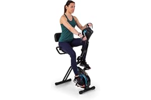 CAPITAL SPORTS Azura Full Body Comfort - vélo d'exercice, X-bike/cardio trainer/à main/manivelle, masse du volant: 7,5 kg, MagResist: résistance magnétique (8 niveaux)