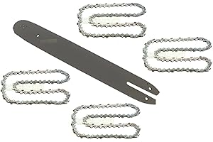 PERFEKTGARTEN 35 cm (14"); 1,3 mm; 3/8"; 50 TG espada + 4 cadenas – juego compatible con motosierra STIHL