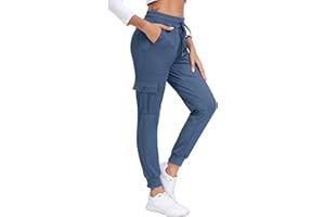 JINSHI Pantaloni Cargo Donna Pantaloni Tuta Fodera in Micropile Caldi Sportivi Felpa Jogger Invernali con Grandi Tasche