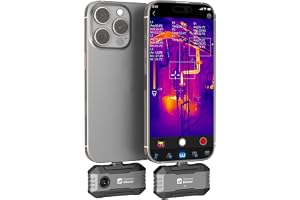 Värmekamera för iPhone 15/16 och Android Thermal Master P1, Infraröd kamera, Super IR-Upplösning 320 x 240, -20 ℃ – 600 ℃ temperaturområde, husinspektion 15x zoom