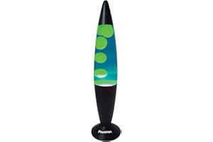 NIGMA 16” Lava Lamp Retro Peaceful Soothing Motion Wax Liquid Relaxation Light Mains Operated (Neon Green Water & Green Florescent Wax)
