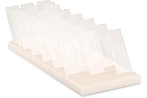 Heathrow Scientific HD15981A Slide Holder for up to 40 Slides Polyethylene 298 mm Length x 105 mm Width x 24 mm Height White