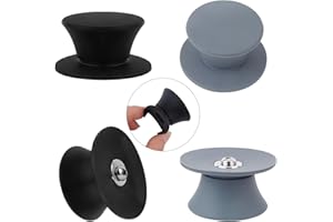HEEDPEIUR 4 Stück Topfdeckelgriff, Topfdeckelknopf, Ersatzknöpfe Griffe, Silikon Topfdeckel Ersatzknopf, Deckelknopf für Glasdeckel mit Loch geeignet, Küchengeschirrknöpfe