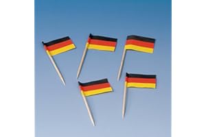 FORMANO 200 Flaggenpicker * DEUTSCHLAND * zur Deko bei einer Länderparty // Flagge Picker Pickser Piekser