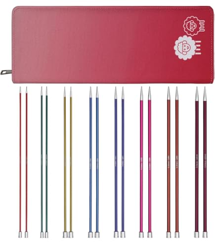 KnitPro Nova Metal 25cm 10\" Straight / Single Pointed Knitting Needles All Sizes