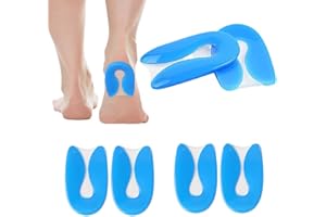 SHUOHONG 3 Paia Talloniera in Silicone per Tallonite, Proteggi Tallone per Scarpe, Sperone Calcaneare Plantare per Tallonite, Talloniere in Silicone per Tallonites, Talloniera per Spina Calcaneare (L)