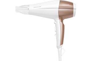 PROFI CARE ProfiCare PC-HT 3010 kompaktowa suszarka do włosów, 3 poziomy temperatury/mocy, funkcja jonizacji, 2 poziomy dmuchawy, Cool Shot, kolor biały szampan, 330100