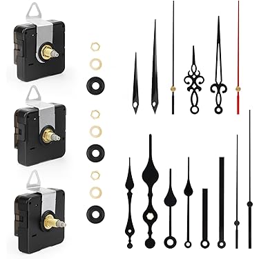 Diy Silent Quartz Movement Mechanism Wandklok 20mm Hands Clock Voor 12 Inch Klok Vervangen Onderdelen B