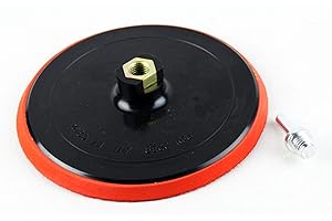 Lepik Plato de lijado con gancho y bucle M14 de 180 mm, incluye mandril para taladro/amoladora angular.