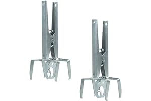 GRABACZ Trampas para Topos, topillos, roedores 2uds. Trampa para roedores con Chapa de Cebo I Pinzas Reutilizables para la Lucha contra roedores… (2)