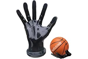 TenaLucy Support Ballon Basket,Porte Ballon Mural Support Mural pour Ballon de Basket-Ball Support Mural pour Balles Supports Muraux pour Balles en Forme de Main,pour Ballon Basket,Écouteurs