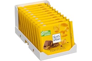 Ritter Sport Milk Chocolate Cornflakes 100g (Pack of 10)