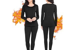 BananaHome Women Thermal Underwear Set,Thermal Base Layer Long Sleeve Compression sleepwear,Thermal Long Johns Top & Bottom Pajama Set,Cycling,Skiing,Training, Hiking,Outdoor Sports