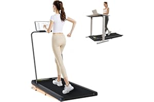 Vidacharmy 3-in-1 Running Running Treadmill 2.5 HP Electric Treadmill Home Under Desktop, Compact Walking Pad for Home and Office with LED Display, App and Remote Control
