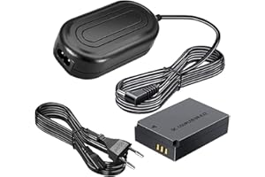 Gonine ACK-E12 DR-E12 DC Acoplador LP-E12 Dummy batería AC Kit para cámaras Canon EOS M10, M50, M50 Mark ii, M100, M200, EOS M M2, Kiss M M2.