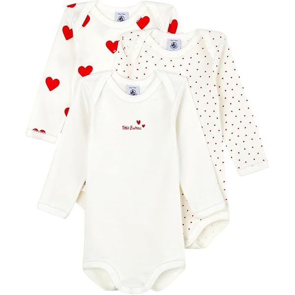 Body A Maniche Lunghe Petit Bateau Noi - Pacco Da 5, Unisex Per Bimbi, Cotone, Scollo Comodo