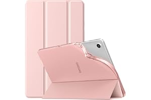 TiMOVO Coque Compatible avec Samsung Galaxy Tab A9 8,7" 2023, Étui de Protection Arrière en TPU Translucide Givré pour Toute Nouvelle Samsung Galaxy Tab A9 8,7" SM-X110/X115/X117, Or Rose