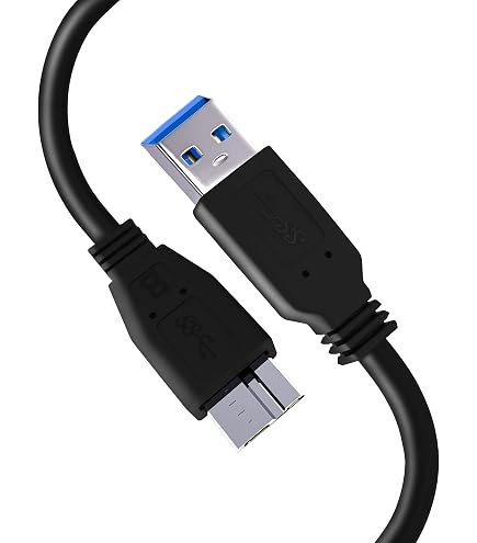 USB 3.0 SuperSpeed Kabel – A Auf Micro B, 10-polig, Schwarz, 0,15 M – Kurzes Verbindungskabel Für Schnelle Datenübertragung