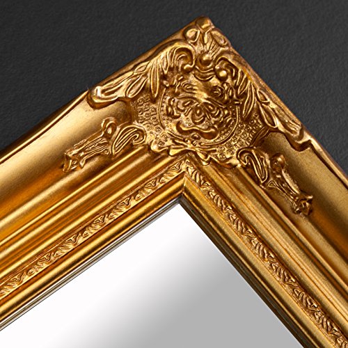 GROßER BAROCK WANDSPIEGEL „ALESSANDRO“ eleganter Spiegel goldfarben 185 cm - 4