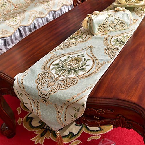 European Table Runner Table Food Long Table Cloth TV Cabinet Decorative Cloth-A 34x180cm(13x71inch)