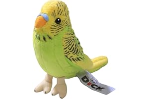 Carl Dick Peluche Uccellino, Pappagallino, Cocorita verde-giallo 13cm, 2823004