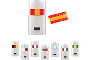 YAAVAAW Spain Flag Face Paint Red Yellow Red 3 Colors Stripe Fan Brush Crayon Stick,Qatar World Cup 2022 Spain Football Face and Body Paint for Spain National Day,Party,Football Supporters Euros Sports Events
