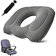 Inflatable Donut Cushion Seat, Donut Pillow Hemorrhoid Cushion, Portable Inflatable Seat Cushion, Ring Cushions for Pressure Relief, Tailbone, Hemorrhoids, Postpartum Pregnancy, Prolonged Sitting