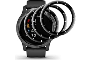 pehael [3 Stück] Panzer Schutz Glas für Garmin Vivoactive 4 Folie, 9H Härte, 3D Full Cover schutzglas, Anti-Kratzen, Anti-Öl, Keine-Blasenfrei, Wasserdichtes Tempered Glas Displayschutz.