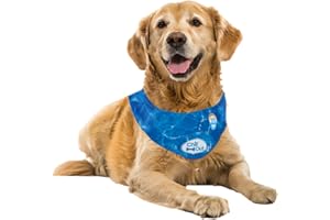 ALL FOR PAWS Bandane rinfrescanti per cani, bandana per cani ghiacciati, bandana rinfrescante per cani, collare per cani blu Chill Out collare per cani collare per gatti, refrigerante per il collo,